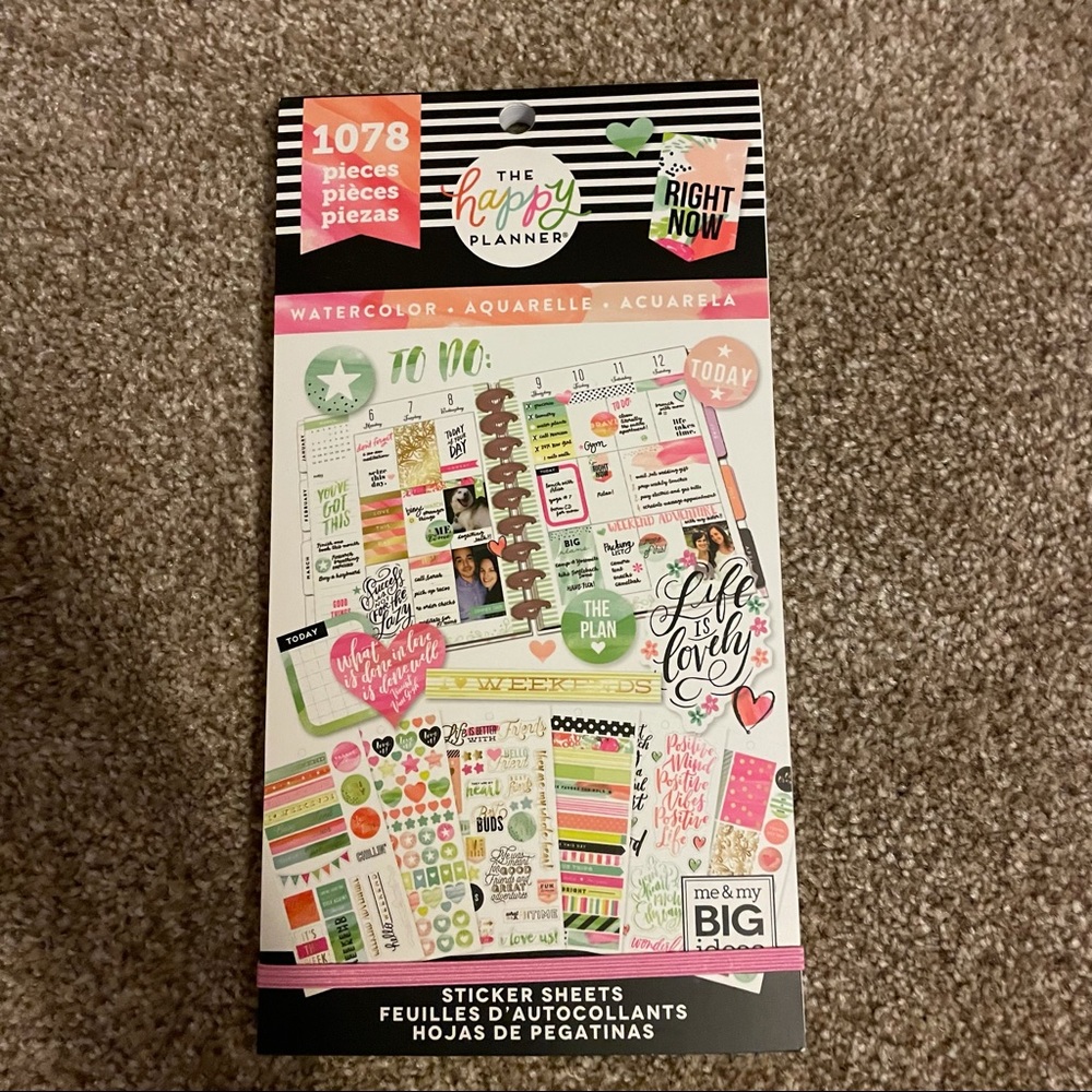 The Happy Planner watercolor stickers